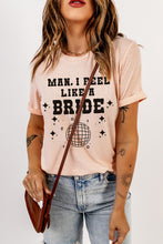Load image into Gallery viewer, Graphic Cuffed Sleeve Round Neck T-Shirt