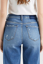Load image into Gallery viewer, BAYEAS Full Size High Waist Cat's Whisker Wide Leg Jeans