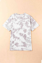 Load image into Gallery viewer, Tie-Dye Round Neck Short Sleeve Tunic Tee