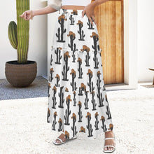 Load image into Gallery viewer, Western Cactus Tiered Prairie Maxi Skirt
