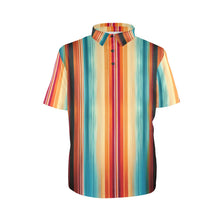 Load image into Gallery viewer, Baha Ranch Serape Western Polo Style Shirt
