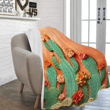 Load image into Gallery viewer, Beautiful Cactus 60x80 Throw Blanket Made in USA
