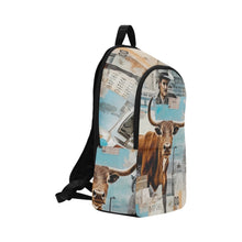 Load image into Gallery viewer, Vintage Bull Collage Western Backpack

