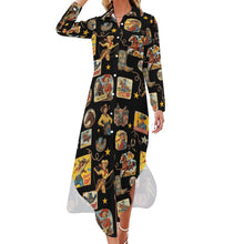 Load image into Gallery viewer, Vintage Cowgirl Collage Western Duster Dress
