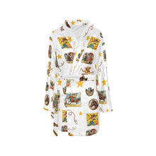 Load image into Gallery viewer, Vintage Cowgirl Collage Women&#39;s Western Bath Robe
