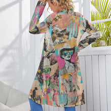 Load image into Gallery viewer, Baha Ranch Retro Pop Western Collage Lightweight Cardigan
