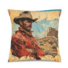Load image into Gallery viewer, Rugged Cowboy Velvety Soft Pillow Case Made in America
