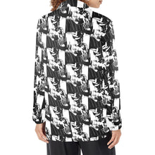 Load image into Gallery viewer, Black White Cowboy Women&#39;s Western Blazer
