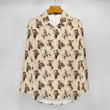 Load image into Gallery viewer, Baha Ranch Vintage Cowgirl Western Button Up Blouse
