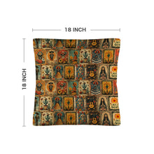 Load image into Gallery viewer, Colores de Mexico Dia de los Muertes Pillow Case Made in America
