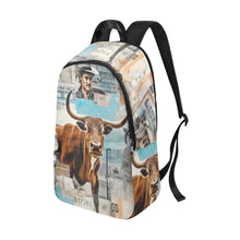 Load image into Gallery viewer, Vintage Bull Collage Western Backpack
