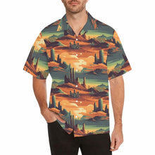 Load image into Gallery viewer, Retro Desert Men&#39;s Western Camp Shirt
