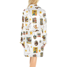 Load image into Gallery viewer, Vintage Cowgirl Collage Women&#39;s Western Bath Robe
