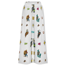 Load image into Gallery viewer, Baha Ranch The Last Roundup Rodeo High Waisted Wide Leg Pants
