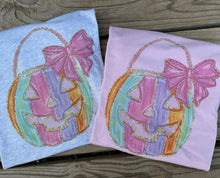 Load image into Gallery viewer, Watercolor pumpkin tee &amp; sweatshirt FAUX Glitter unisex tee
