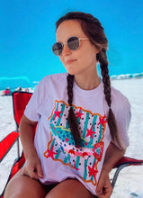 Load image into Gallery viewer, Colorful Coastal Fish Graphic Tee | Bright Beach Boutique Shirt | Summer Lake Day Graphic Tee | Fun Southern Fish T-Shirt
