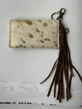 Load image into Gallery viewer, Gold Dust Fringe Wallet Keychain
