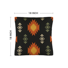 Load image into Gallery viewer, Black Aztec Pillow Case Made in America
