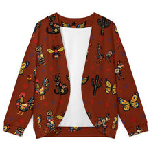 Load image into Gallery viewer, Colores de Mexico Talavera Floral Animals Drop Shoulder Cardigan
