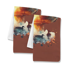 Load image into Gallery viewer, Labrador Retriever Duck Hunting Kitchen Set of 2 Dish Towels Made in America
