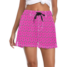 Load image into Gallery viewer, Women&#39;s Pink Lightning Bolt Beach Board Shorts
