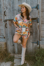 Load image into Gallery viewer, Baha Ranch Retro Pop Western Satin Pajama Set
