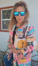 Load image into Gallery viewer, Baha Ranch Retro Pop Western Collage Blazer
