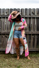 Load image into Gallery viewer, Baha Ranch Retro Pop Western Desert Cowboy Button Up Shirt Dress Duster
