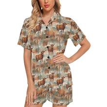 Load image into Gallery viewer, Cattle Country Women&#39;s Western Pajama Set
