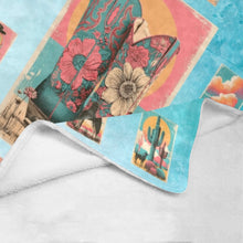 Load image into Gallery viewer, Country Kickers Cowgirl Boots Ultra-Soft Micro Fleece Blanket 40" x 50" Made in America
