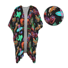 Load image into Gallery viewer, Neon Vegas Duster Kimono Coverup
