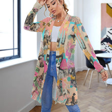Load image into Gallery viewer, Baha Ranch Retro Pop Western Collage Lightweight Cardigan
