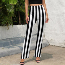 Load image into Gallery viewer, Beetlejuice Striped Flare Pants
