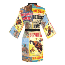 Load image into Gallery viewer, Vintage Rodeo Poster Women&#39;s Lounge Kimono Robe
