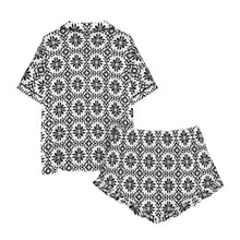 Load image into Gallery viewer, Talavera Tile Mexican Print Southwest Satin Pajamas
