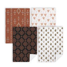 Load image into Gallery viewer, Baha Ranch Highlands Southwest Set of 4 Kitchen Dish Towels Made in America
