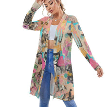 Load image into Gallery viewer, Baha Ranch Retro Pop Western Collage Lightweight Cardigan
