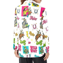 Load image into Gallery viewer, Baha Ranch The Last Roundup Western Rodeo Blazer in White
