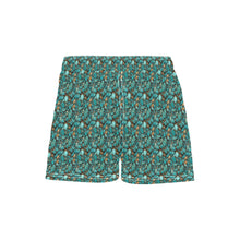 Load image into Gallery viewer, Women&#39;s All Turquoise Beach Board Shorts
