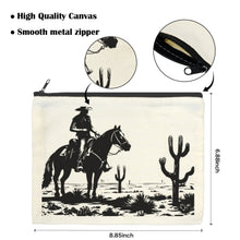 Load image into Gallery viewer, Black White Desert Cosmetic Bag Pack of 5 Made in America

