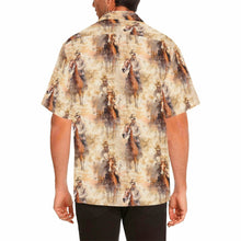 Load image into Gallery viewer, Grunge Cowboy Men&#39;s Western Camp Shirt
