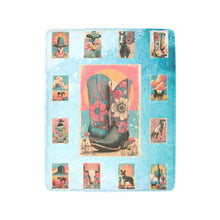 Load image into Gallery viewer, Country Kickers Cowgirl Boots Ultra-Soft Micro Fleece Blanket 40" x 50" Made in America
