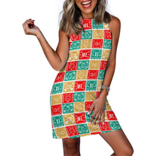 Load image into Gallery viewer, Baha Ranch Colores de Mexico Picado Sleeveless Mini Dress
