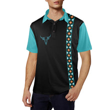 Load image into Gallery viewer, Baha Ranch Longhorn Aztec Cowboy Polo Shirt
