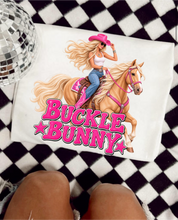 Load image into Gallery viewer, Buckle Bunny Western Graphic Tee
