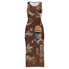 Load image into Gallery viewer, Cowboy Treasures Bodycon Maxi Dress
