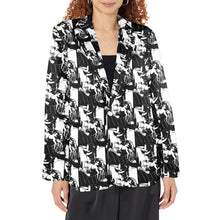 Load image into Gallery viewer, Black White Cowboy Women&#39;s Western Blazer
