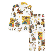 Load image into Gallery viewer, Vintage Cowgirl Collage Western Pajama Set

