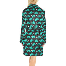 Load image into Gallery viewer, Turquoise Cowgirl Hat Women&#39;s Western Bath Robe
