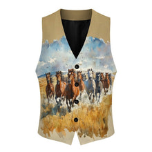 Load image into Gallery viewer, Baha Ranch Wild Horse Ranch Men's Sleeveless Suit Vest
